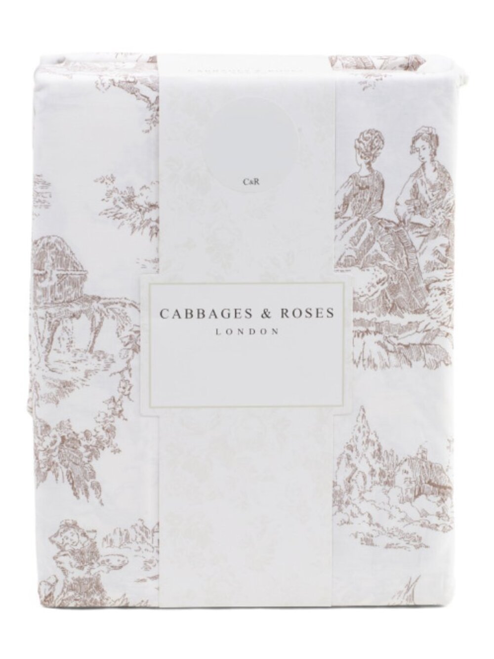 CABBAGES & ROSES 200tc Cotton Percale Country Toile Sheet Set